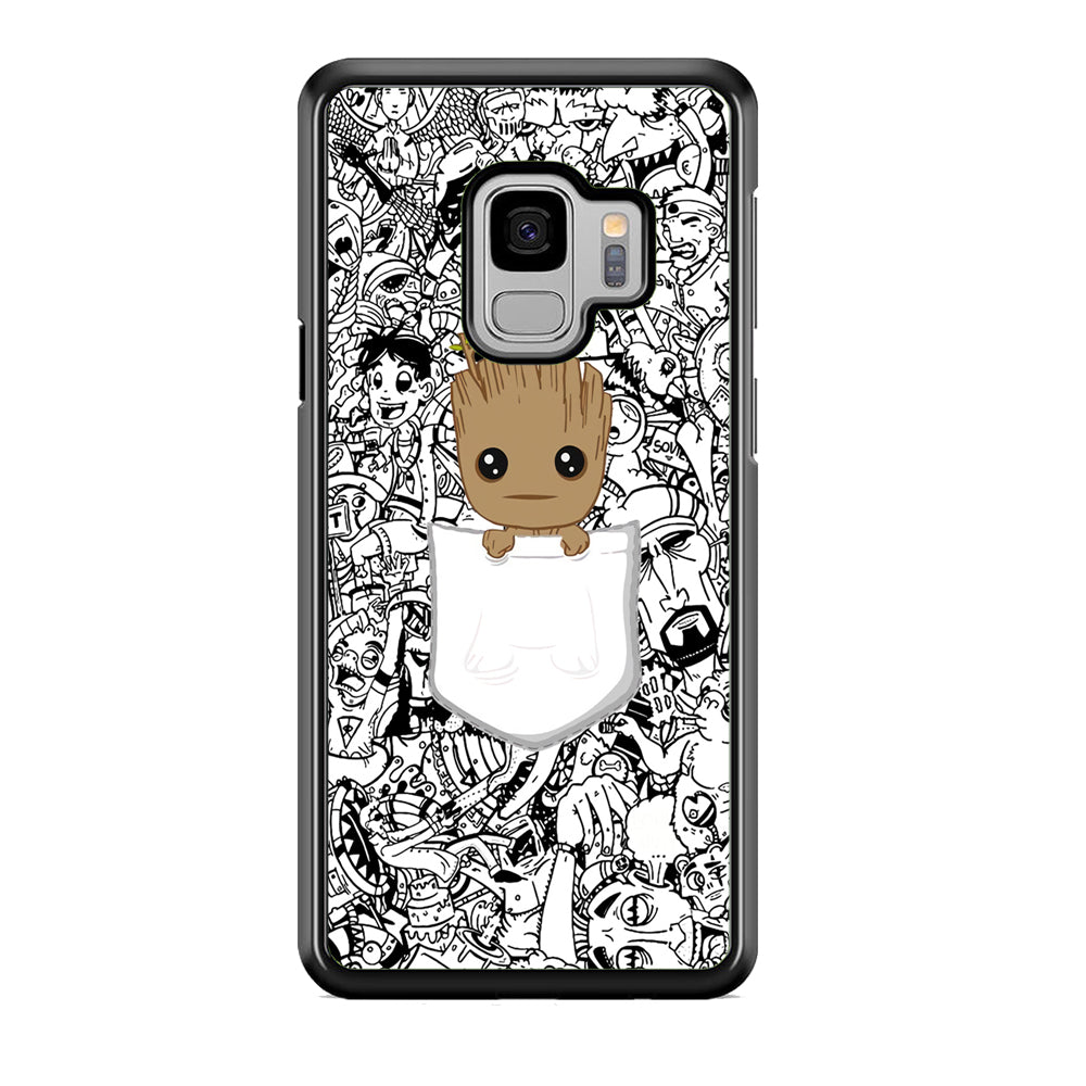 Grooth Pocket Doodle Patern Samsung Galaxy S9 Case Default Title