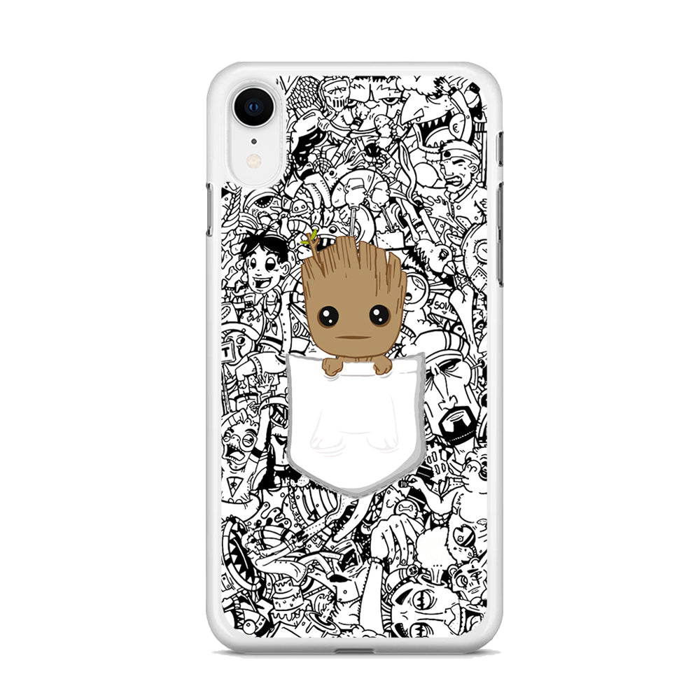 Grooth Pocket Doodle Patern iPhone XR Case