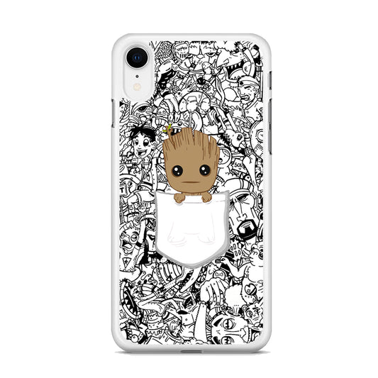 Grooth Pocket Doodle Patern iPhone XR Case