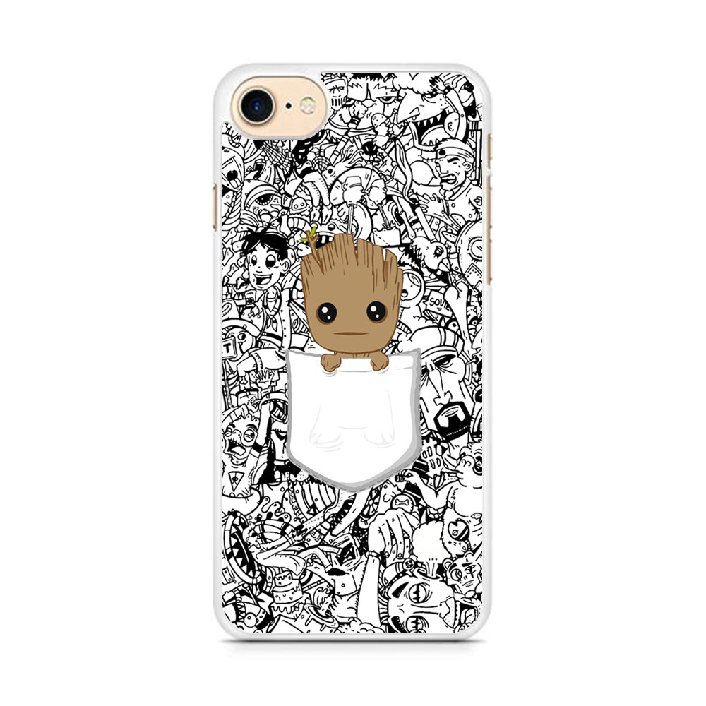 Grooth Pocket Doodle Patern iPhone 7 Case
