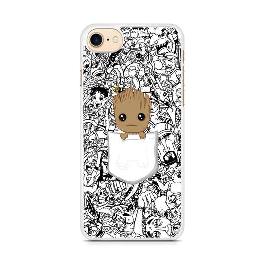 Grooth Pocket Doodle Patern iPhone 7 Case