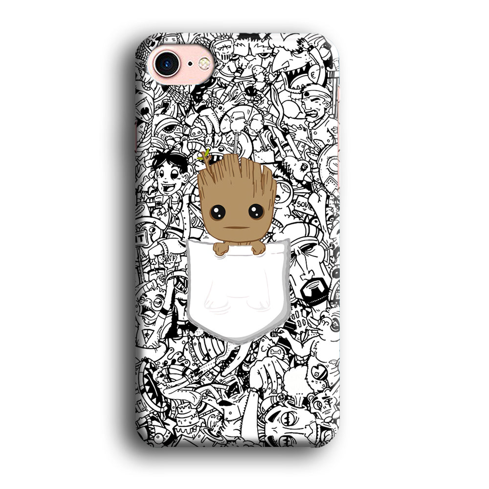 Grooth Pocket Doodle Patern iPhone 7 Case
