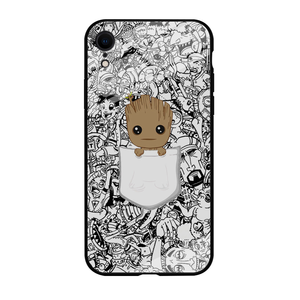Grooth Pocket Doodle Patern iPhone XR Case
