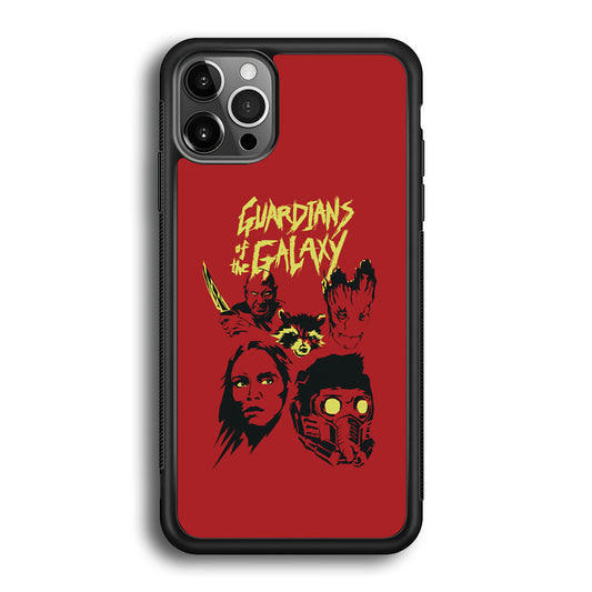 Guardians of The Galaxy Five Silhouette iPhone 12 Pro Case