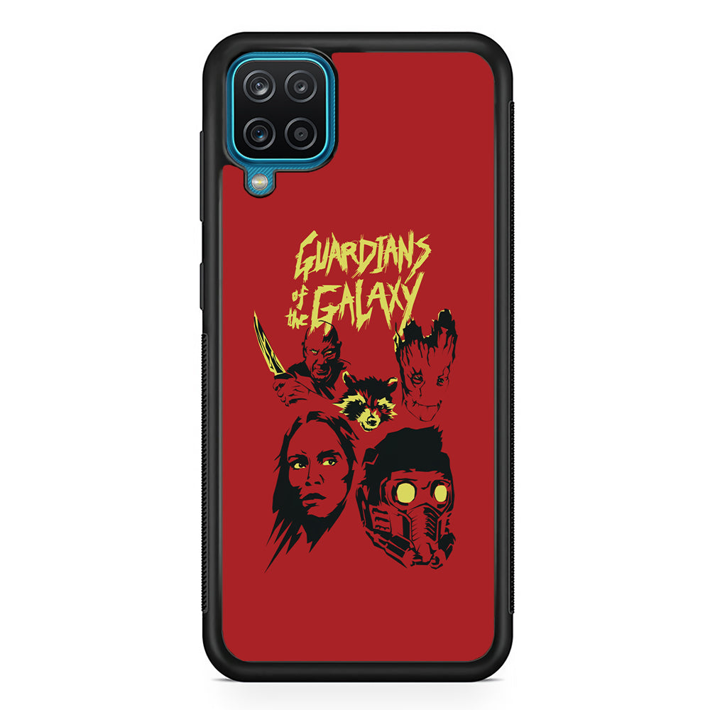 Guardians of The Galaxy Five Silhouette Samsung Galaxy A12 Case