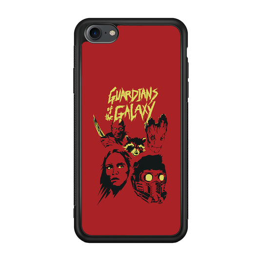 Guardians of The Galaxy Five Silhouette iPhone 7 Case