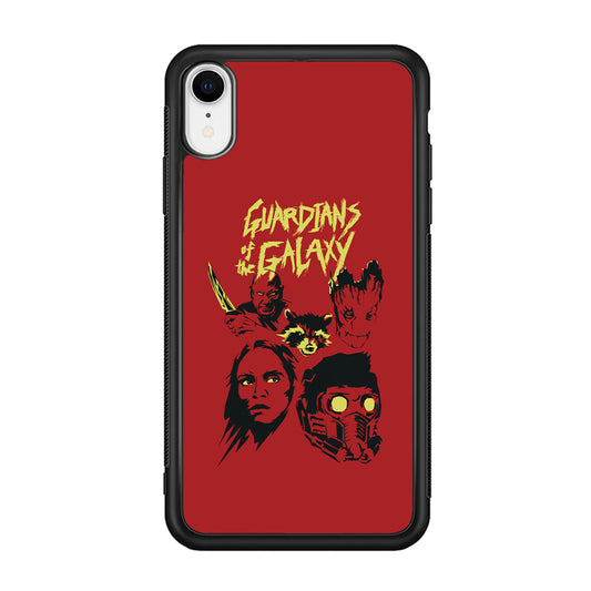 Guardians of The Galaxy Five Silhouette iPhone XR Case