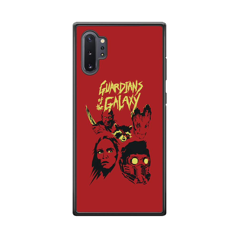 Guardians of The Galaxy Five Silhouette Samsung Galaxy Note 10 Plus Case