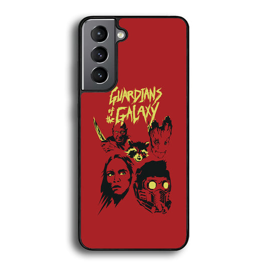 Guardians of The Galaxy Five Silhouette Samsung Galaxy S21 Plus Case - Carneyforia