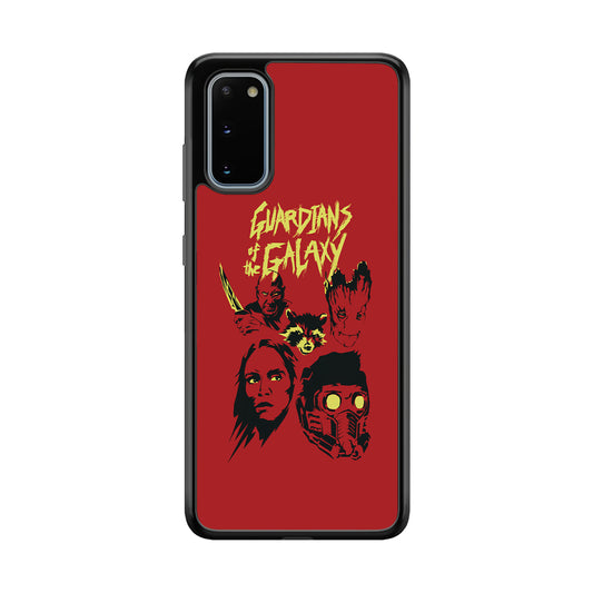 Guardians of The Galaxy Five Silhouette Samsung Galaxy S20 Case