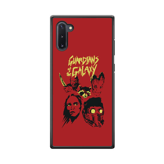 Guardians of The Galaxy Five Silhouette Samsung Galaxy Note 10 Case