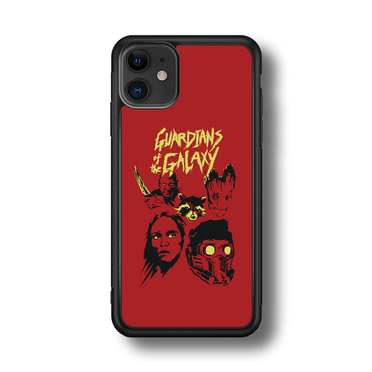 Guardians of The Galaxy Five Silhouette iPhone 11 Case