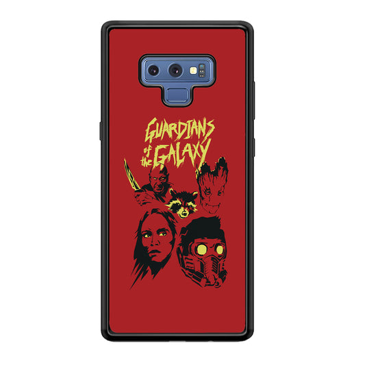 Guardians of The Galaxy Five Silhouette Samsung Galaxy Note 9 Case
