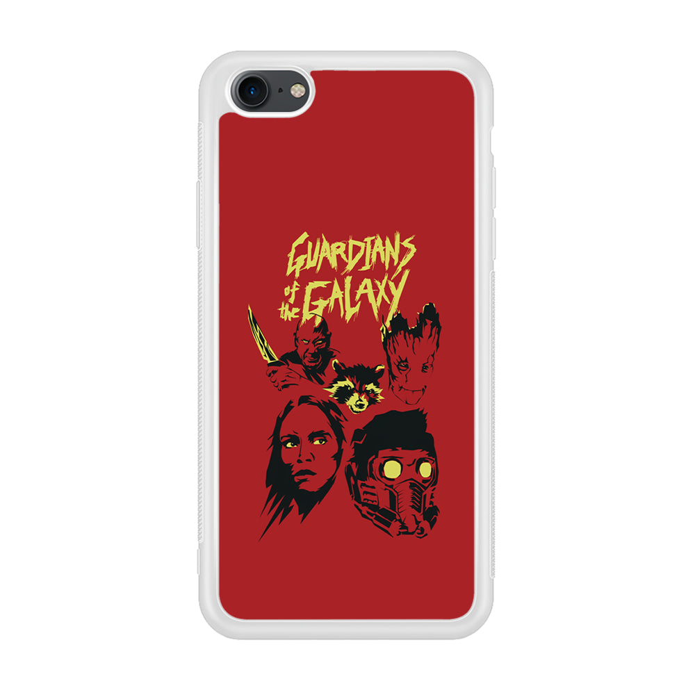 Guardians of The Galaxy Five Silhouette iPhone 7 Case