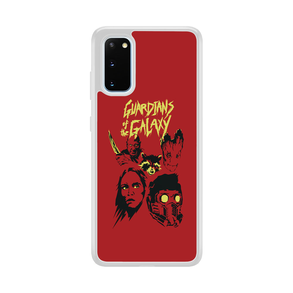 Guardians of The Galaxy Five Silhouette Samsung Galaxy S20 Case