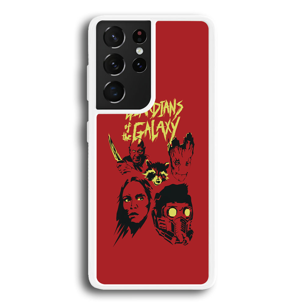 Guardians of The Galaxy Five Silhouette Samsung Galaxy S21 Ultra Case