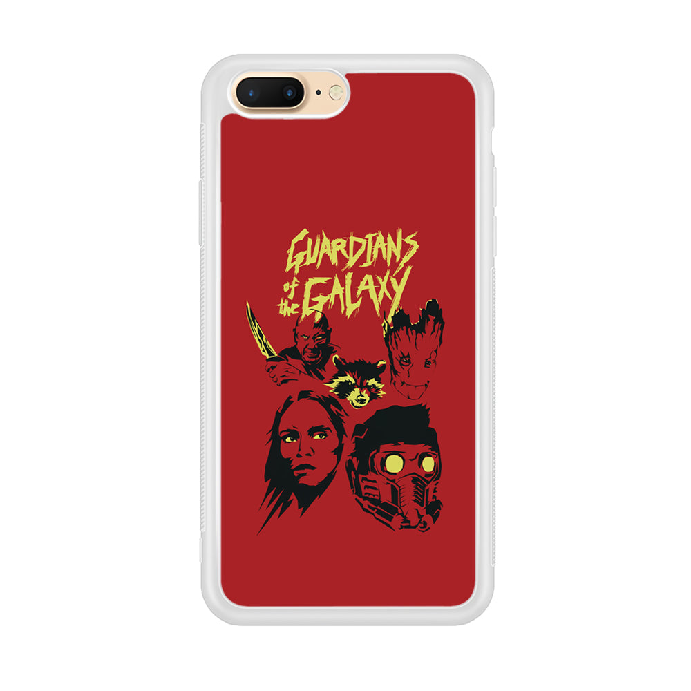 Guardians of The Galaxy Five Silhouette iPhone 8 Plus Case