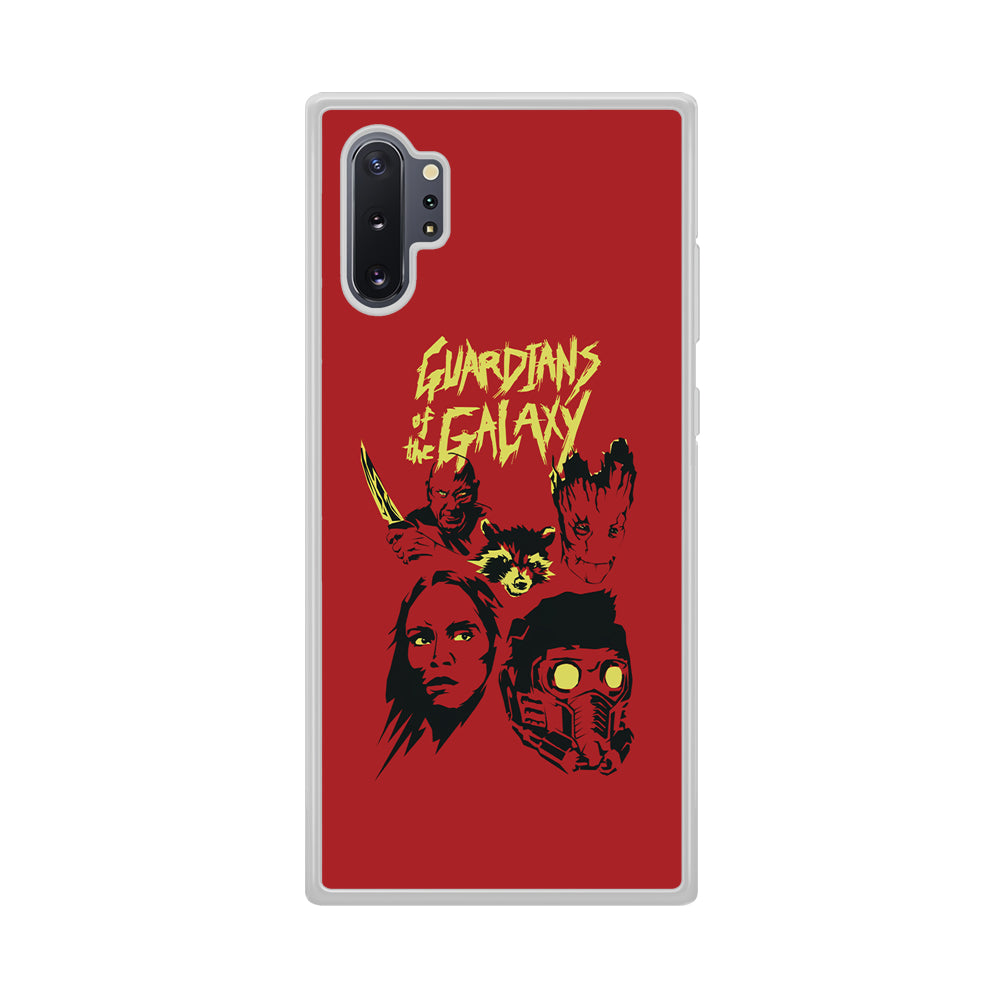 Guardians of The Galaxy Five Silhouette Samsung Galaxy Note 10 Plus Case