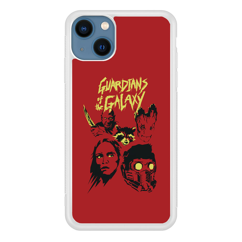 Guardians of The Galaxy Five Silhouette iPhone 13 Case