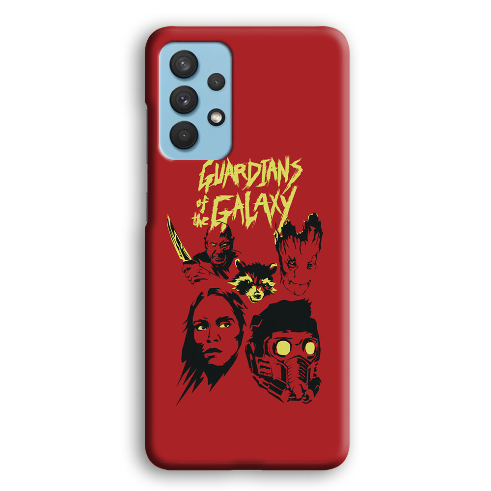 Guardians of The Galaxy Five Silhouette Samsung Galaxy A32 Case