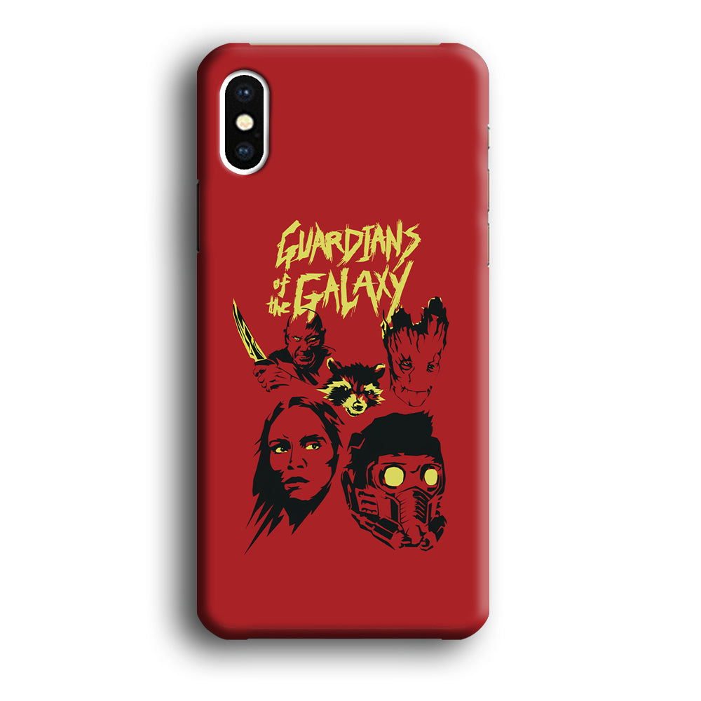 Guardians of The Galaxy Five Silhouette iPhone XS MAX Case