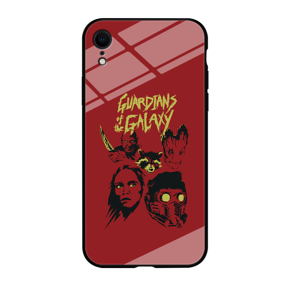 Guardians of The Galaxy Five Silhouette iPhone XR Case
