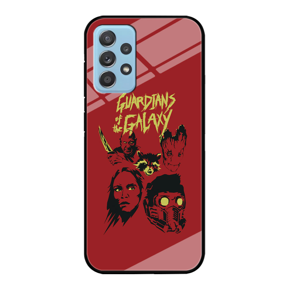 Guardians of The Galaxy Five Silhouette Samsung Galaxy A72 Case