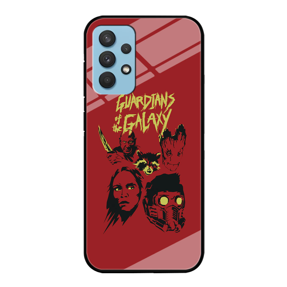 Guardians of The Galaxy Five Silhouette Samsung Galaxy A32 Case