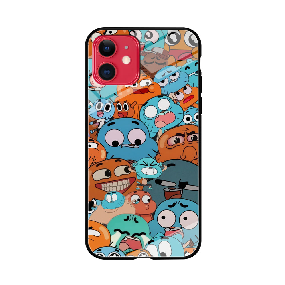 Gumball Expression iPhone 11 Case Tempered Glass Case