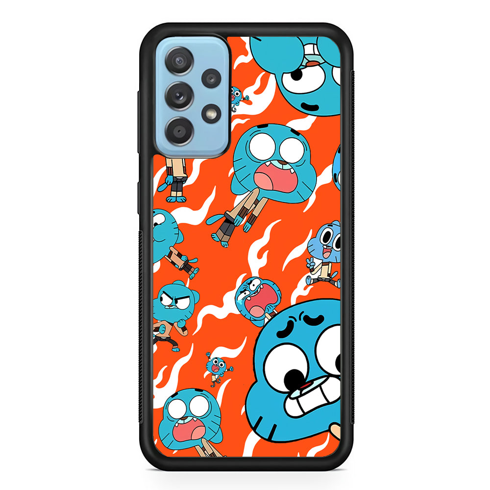 Gumball Shock Face Samsung Galaxy A52 Case