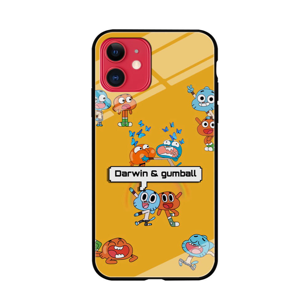 Gumball and Darwin iPhone 11 Case Tempered Glass Case