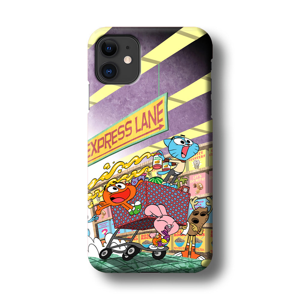 Gumball on Express Lane iPhone 11 Case 3D Case