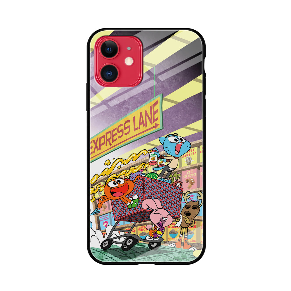 Gumball on Express Lane iPhone 11 Case Tempered Glass Case