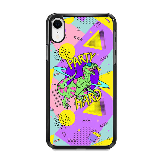 Hard Party with Dinosaur iPhone XR Case