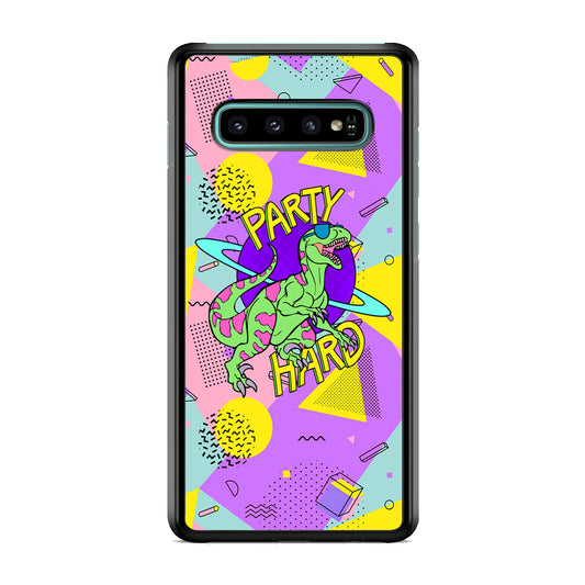 Hard Party with Dinosaur Samsung Galaxy S10 Case
