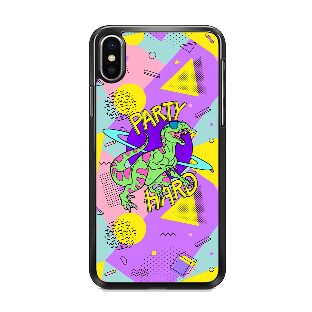 Hard Party with Dinosaur iPhone X Case