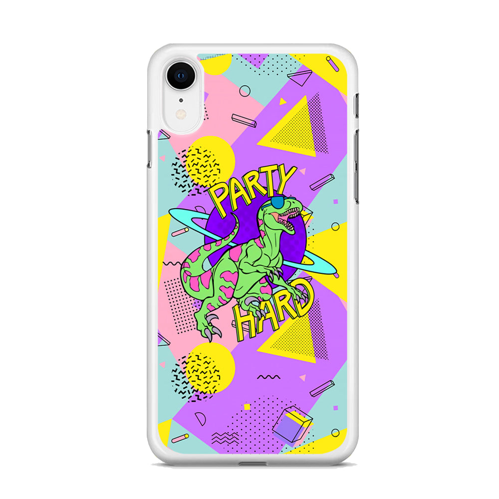 Hard Party with Dinosaur iPhone XR Case