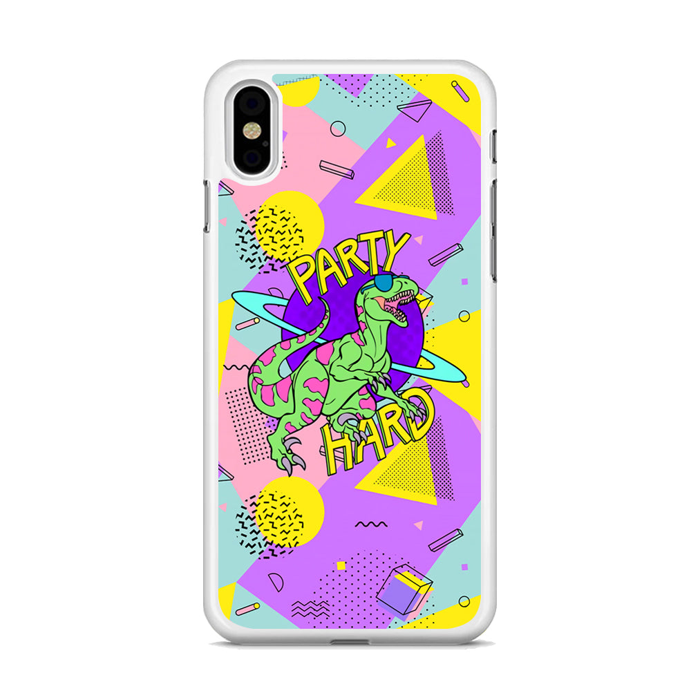 Hard Party with Dinosaur iPhone X Case
