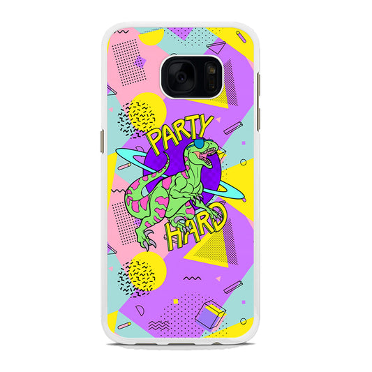 Hard Party with Dinosaur Samsung Galaxy S7 Edge Case