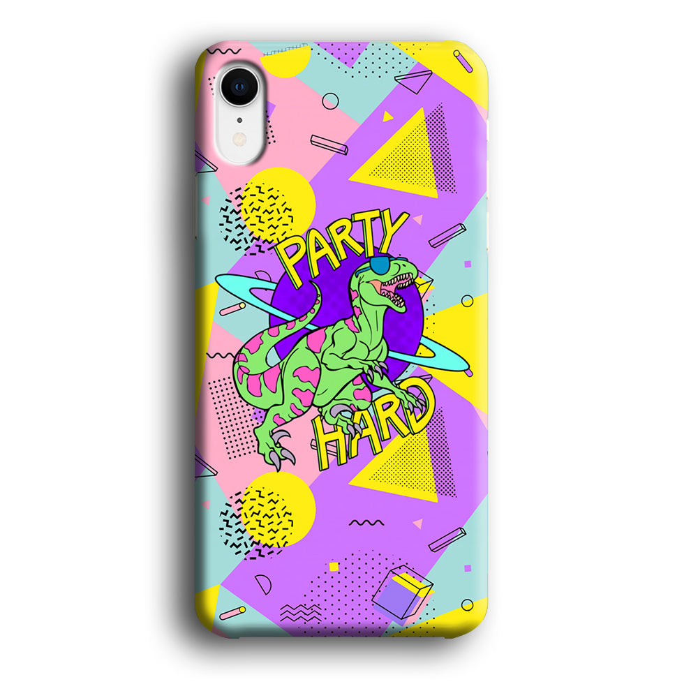 Hard Party with Dinosaur iPhone XR Case