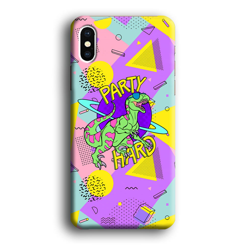 Hard Party with Dinosaur iPhone XS MAX Case