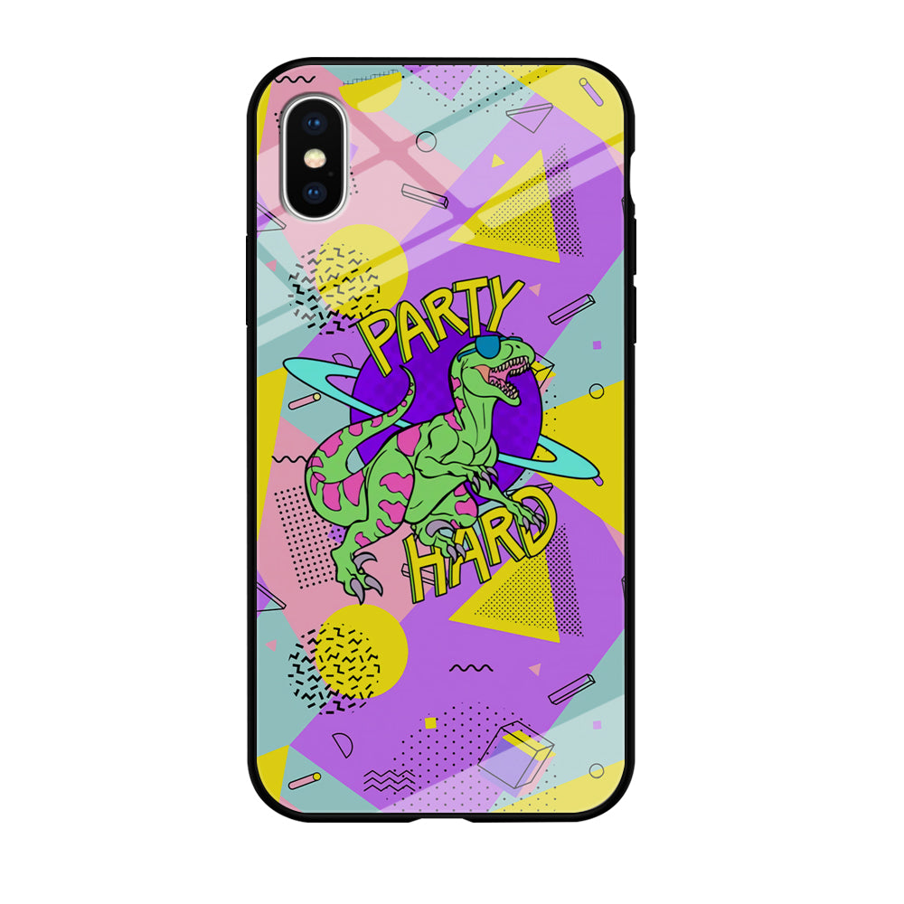 Hard Party with Dinosaur iPhone XS MAX Case