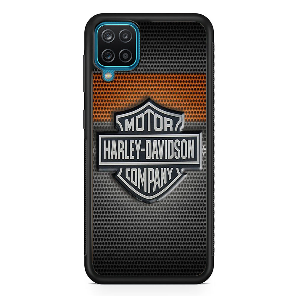 Harley Davidson Grey Samsung Galaxy A12 Case