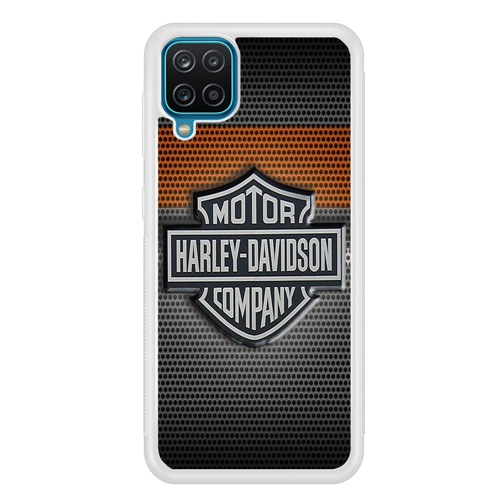 Harley Davidson Grey Samsung Galaxy A12 Case