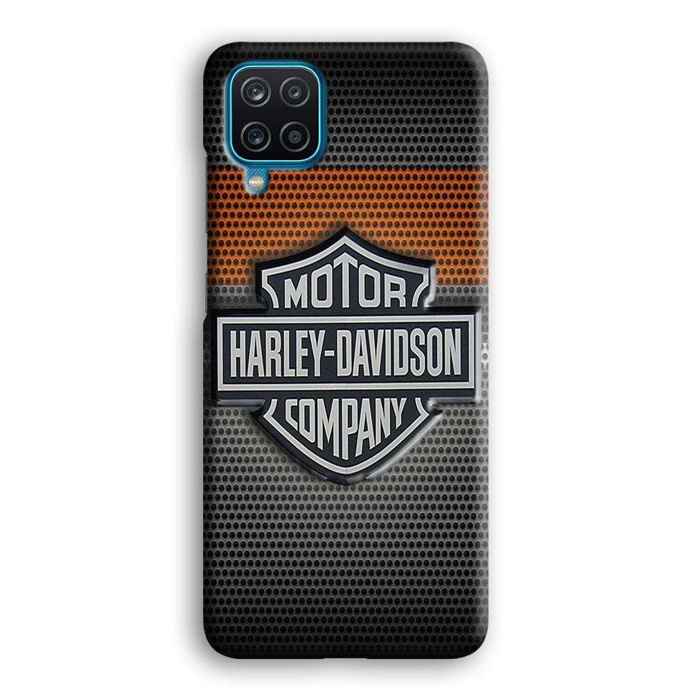 Harley Davidson Grey Samsung Galaxy A12 Case