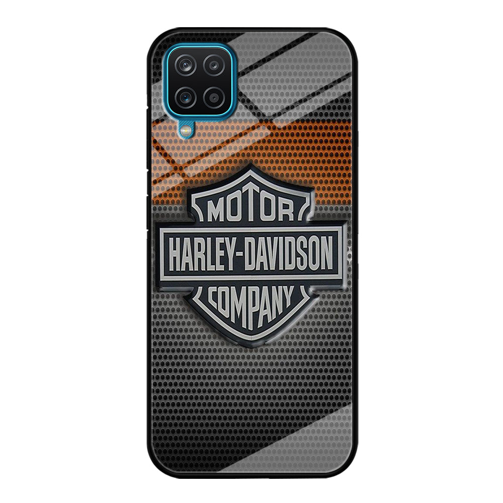 Harley Davidson Grey Samsung Galaxy A12 Case