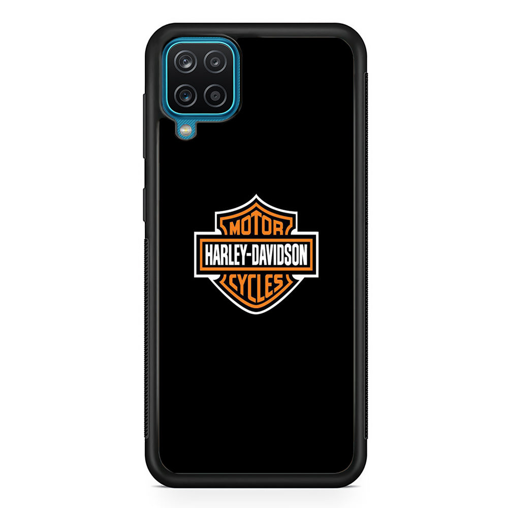 Harley Davidson Logo Black Samsung Galaxy A12 Case