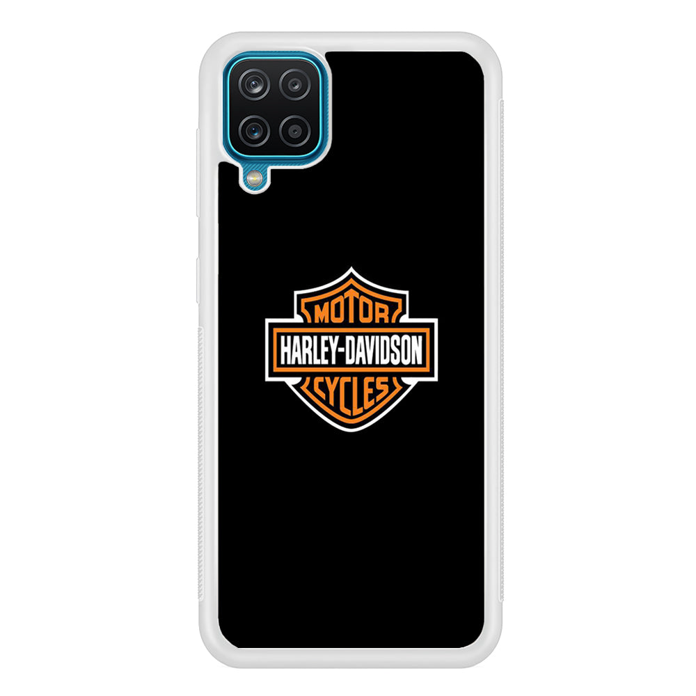 Harley Davidson Logo Black Samsung Galaxy A12 Case