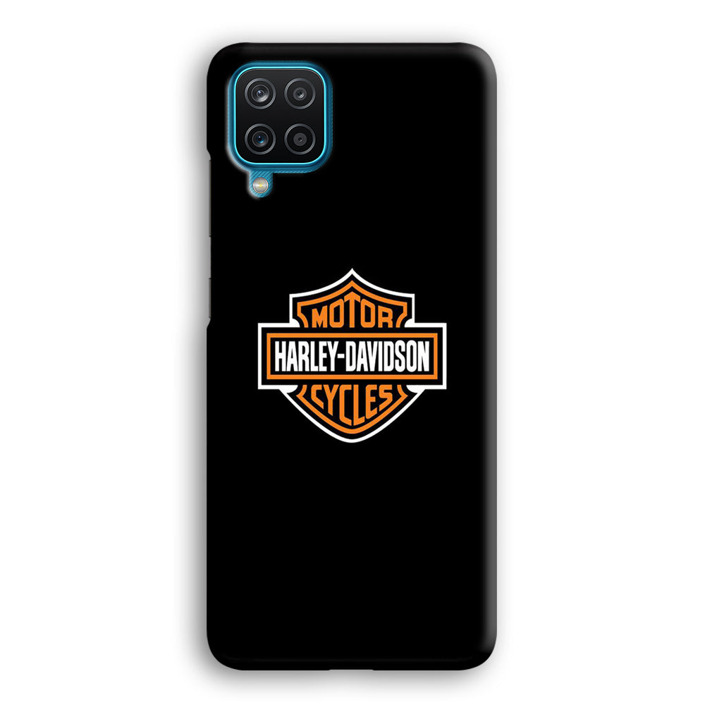 Harley Davidson Logo Black Samsung Galaxy A12 Case