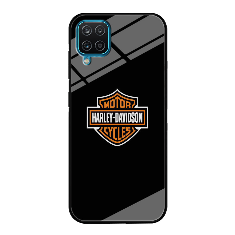 Harley Davidson Logo Black Samsung Galaxy A12 Case